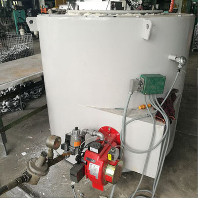 China 500kg Capacity Oil Fired Crucible Furnace , 380V Aluminum Holding Furnace supplier