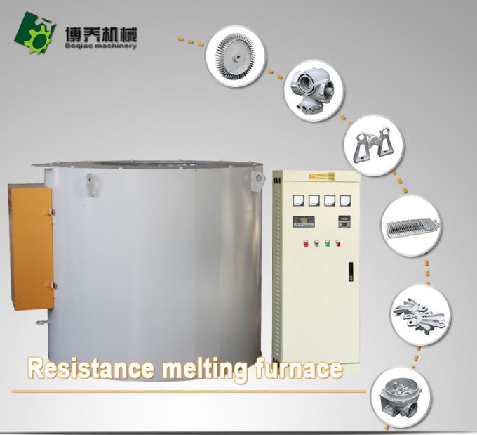 Aluminum Scrap Resistance Aluminum Melting Furnace 90kw Power High Performance