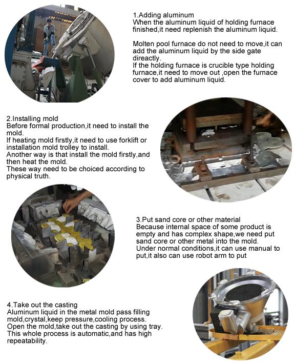 Aluminum new energy motor housing low pressure die casting machine high pressure accuracy
